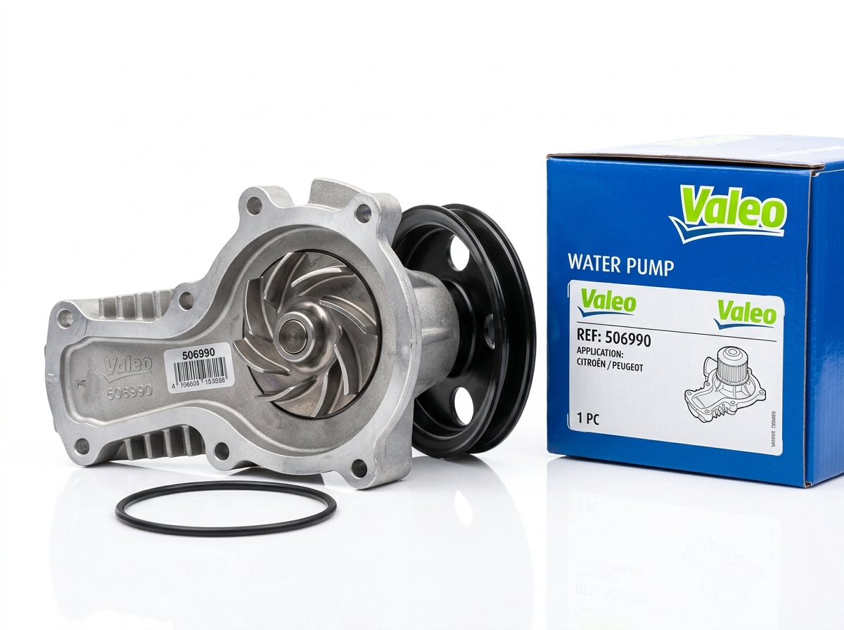Bomba de Agua de Enfriamiento Valeo con Turbina Metálica y O-Ring